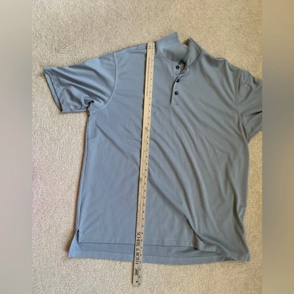 Adidas Men's Blue Gray Short Sleeve Performance Golf Polo Shirt Size 2XL